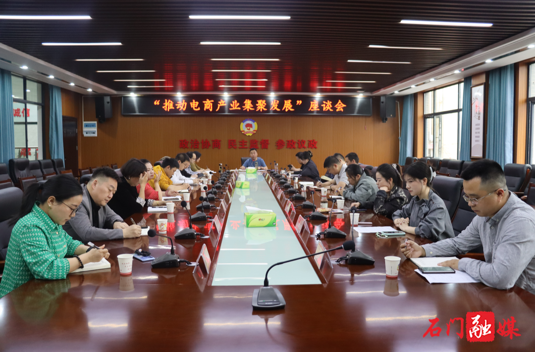 县政协召开“推动电商产业集聚发展”座谈会