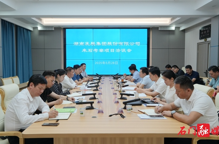 湖南发展集团来石考察洽谈